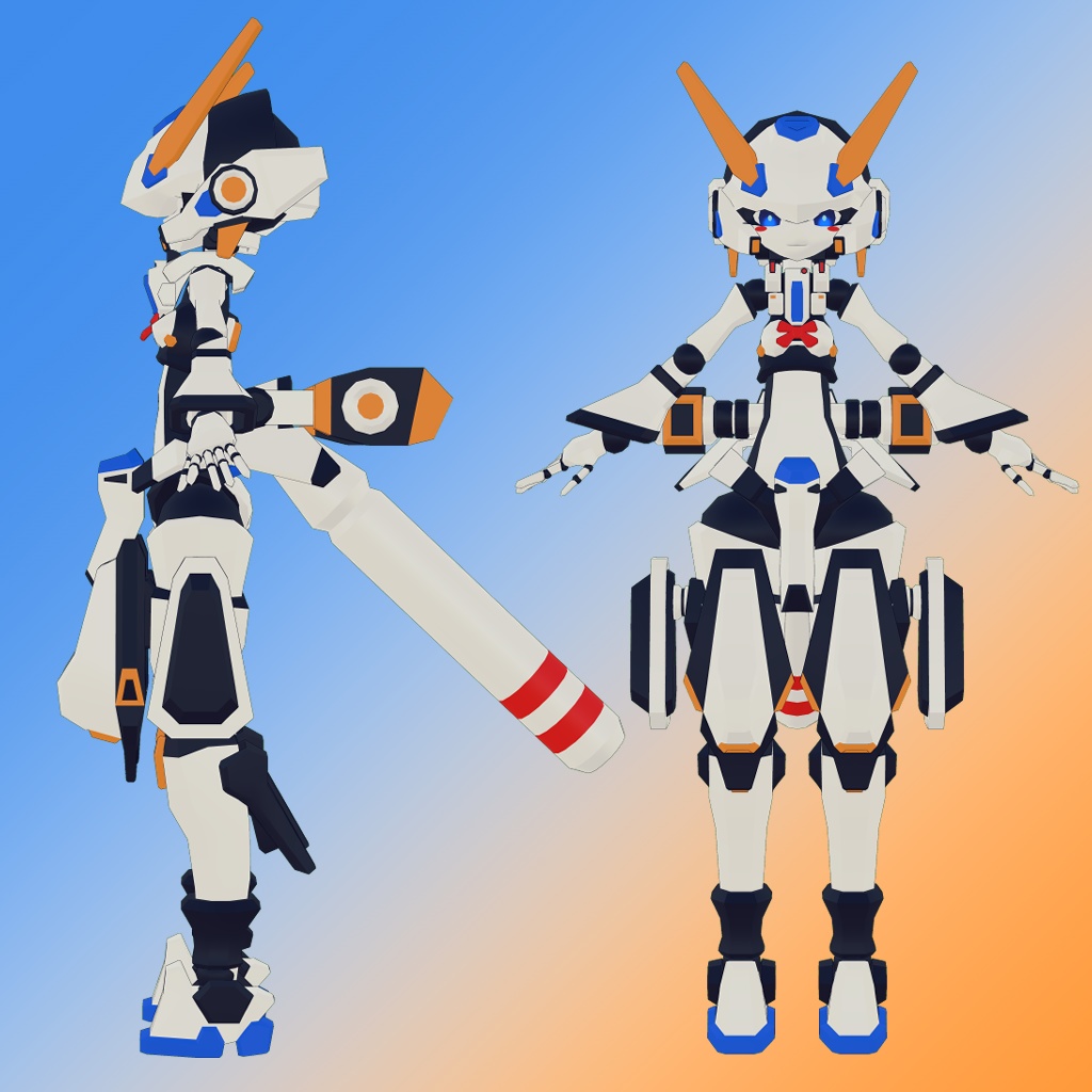 7月式文月ちゃん 3Dモデル (VRChat向け)