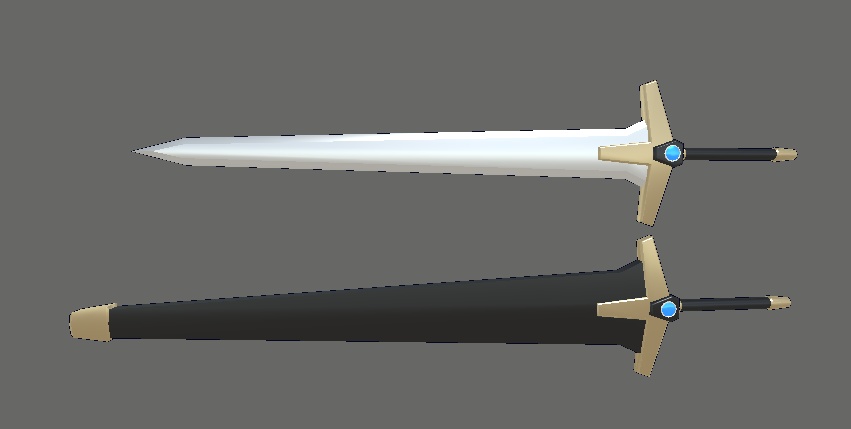 長さ変えられる剣3Dモデル(VRChat向け)