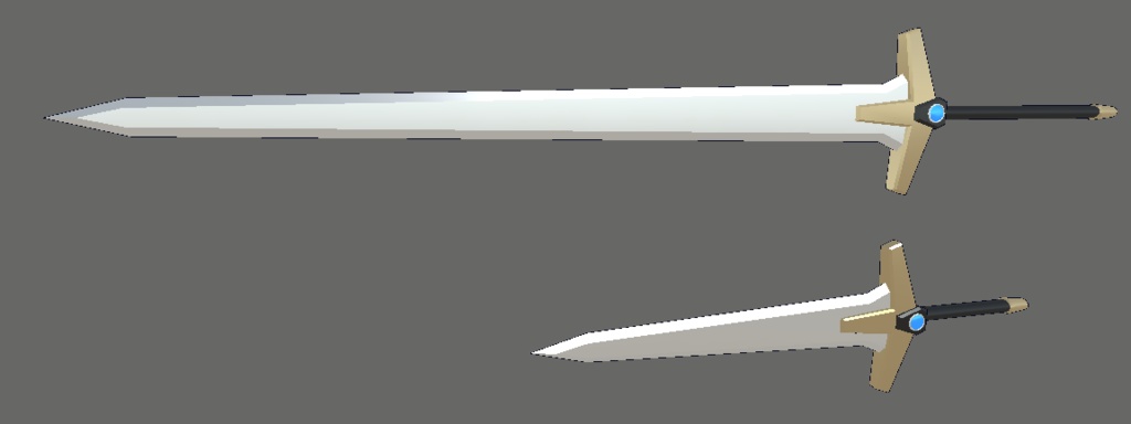 長さ変えられる剣3Dモデル(VRChat向け)