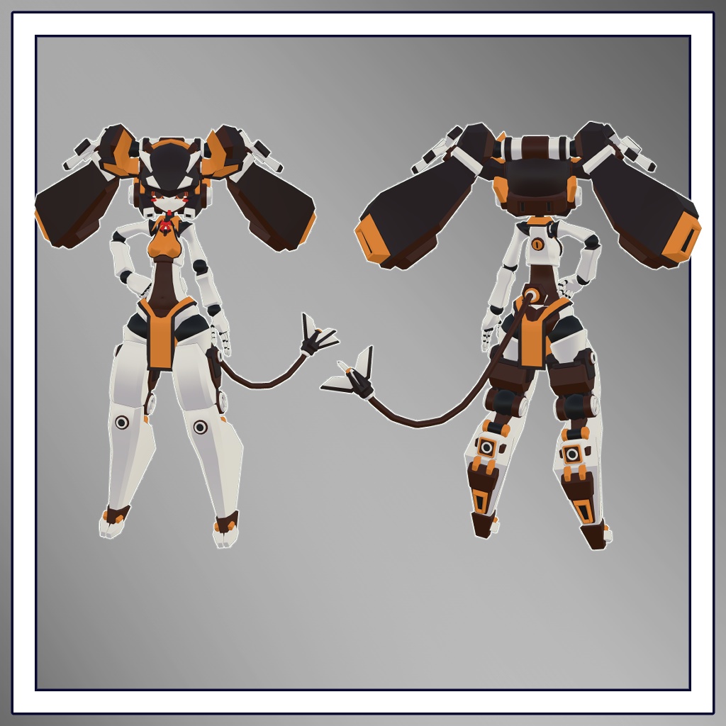 11月式霜月ちゃん3Dモデル(VRChat向け)