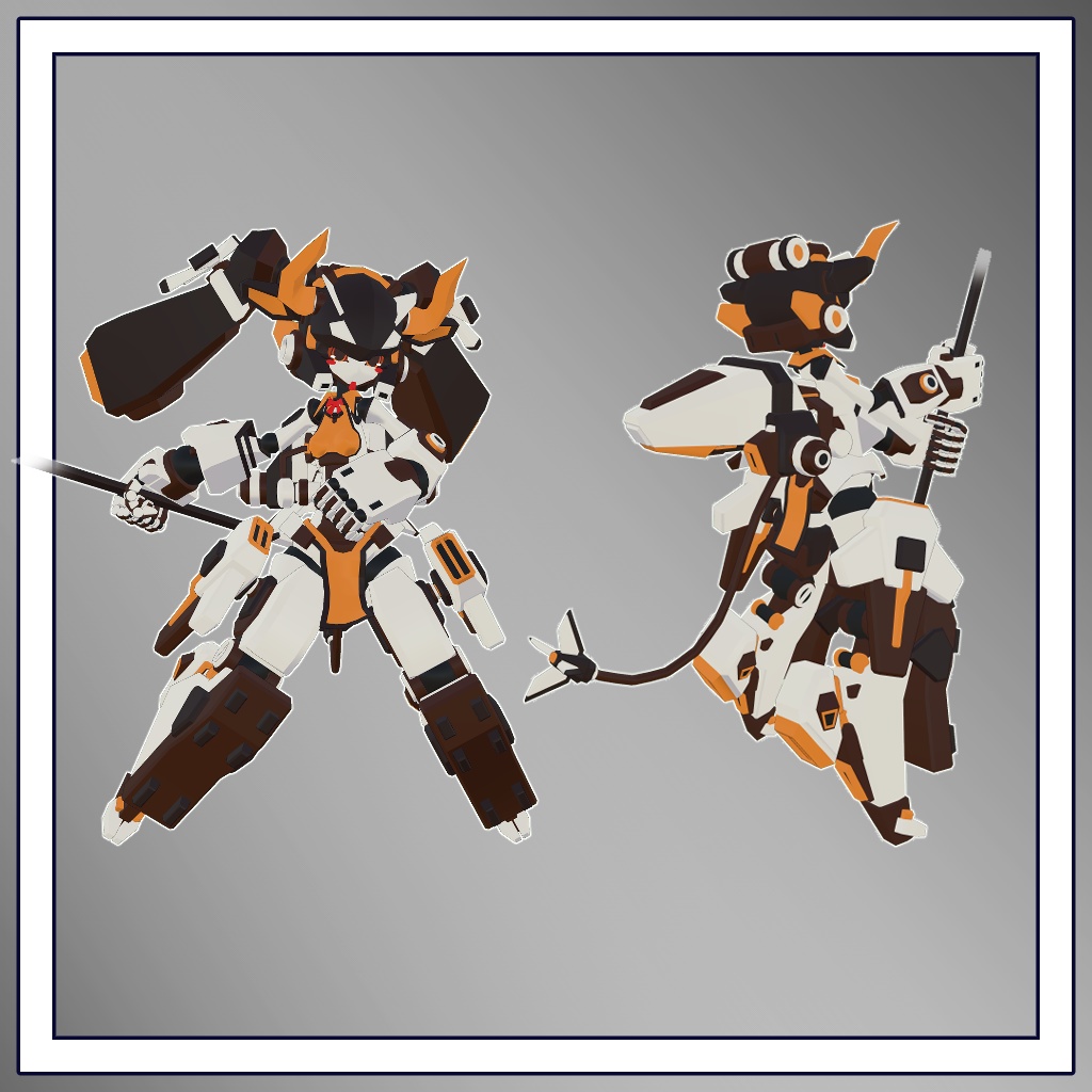 11月式霜月ちゃん3Dモデル(VRChat向け)