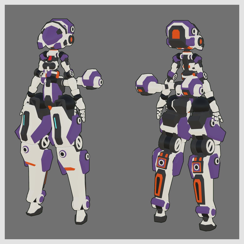 ビットガール1号ちゃん3Dモデル(VRChat向け)