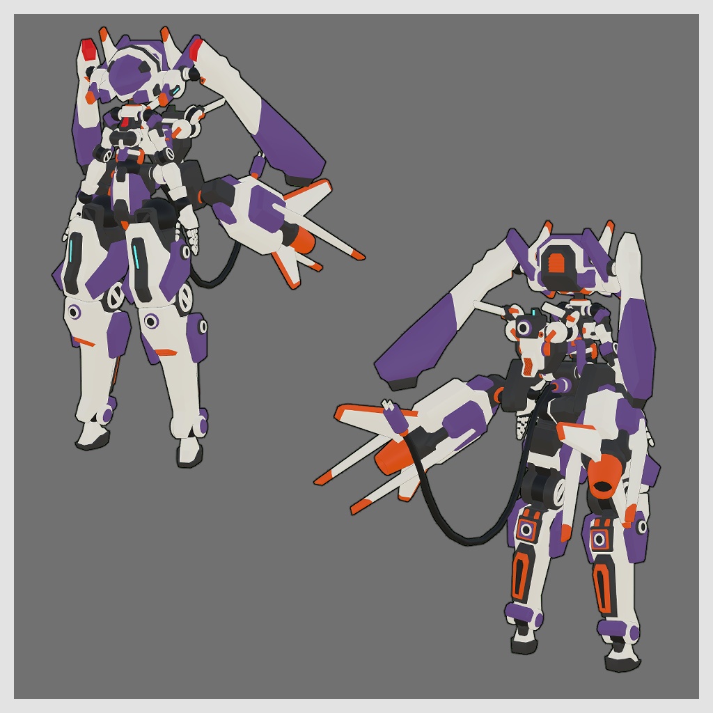 ビットガール1号ちゃん3Dモデル(VRChat向け)