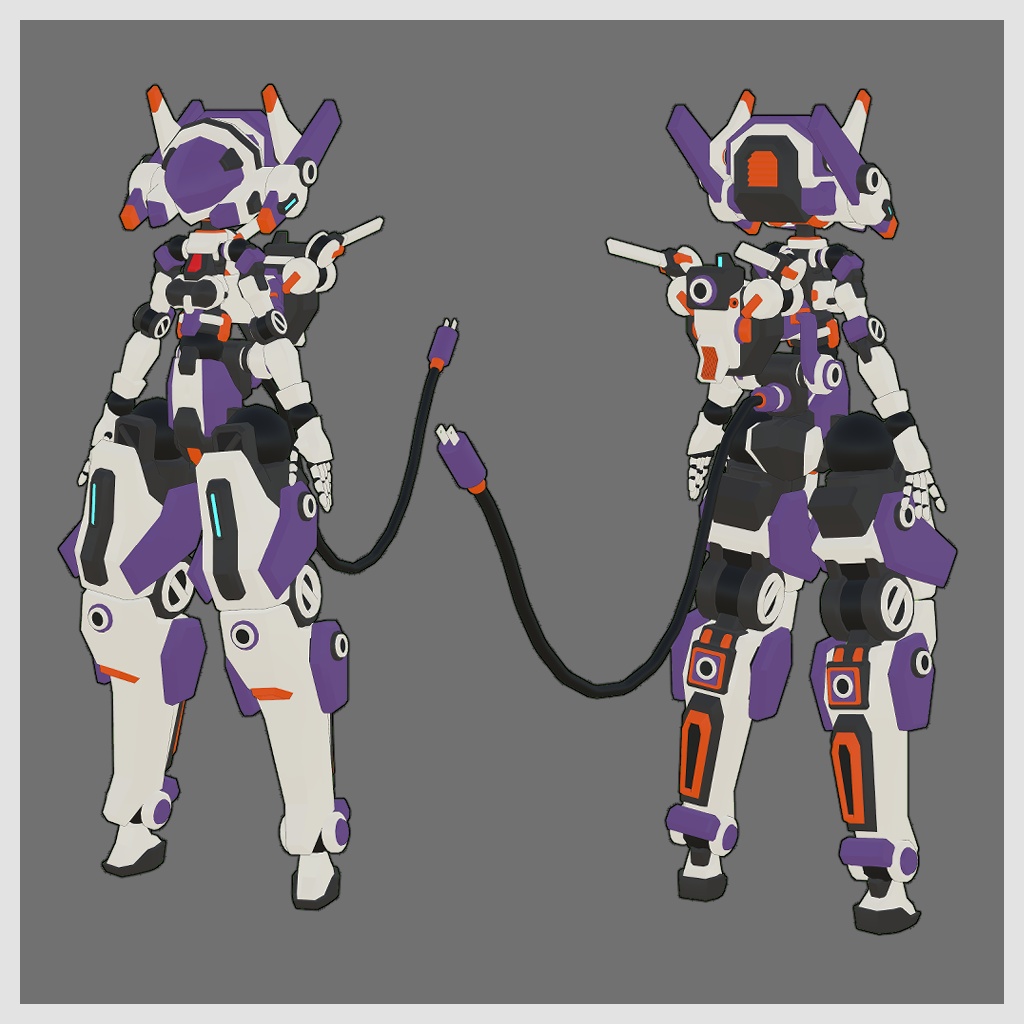 ビットガール1号ちゃん3Dモデル(VRChat向け)