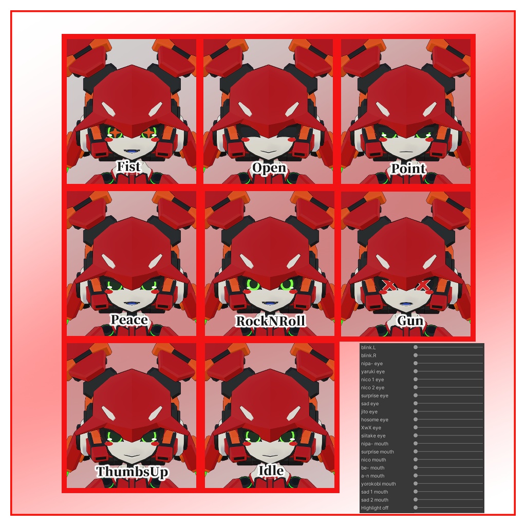 13式玉兎ちゃん3Dモデル(VRChat向け)