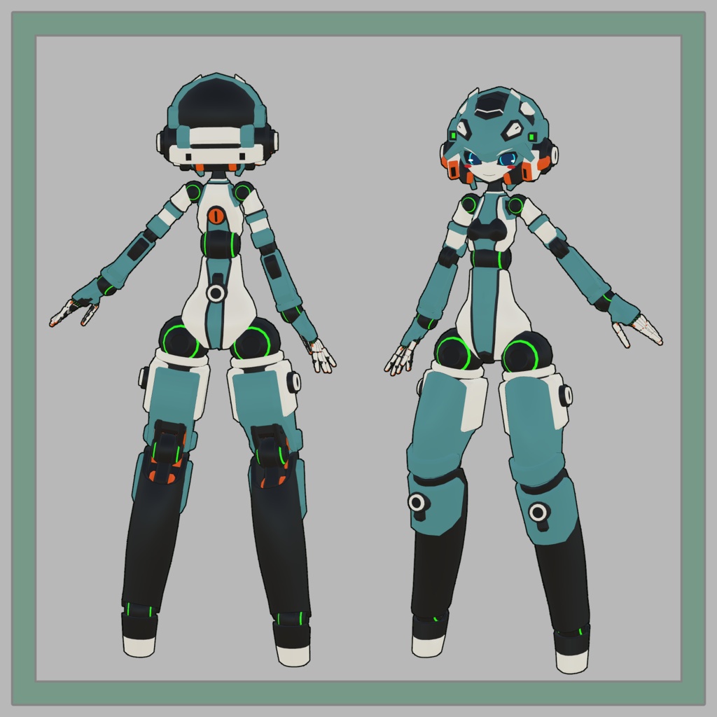 14式麗月ちゃん3Dモデル(VRChat向け)