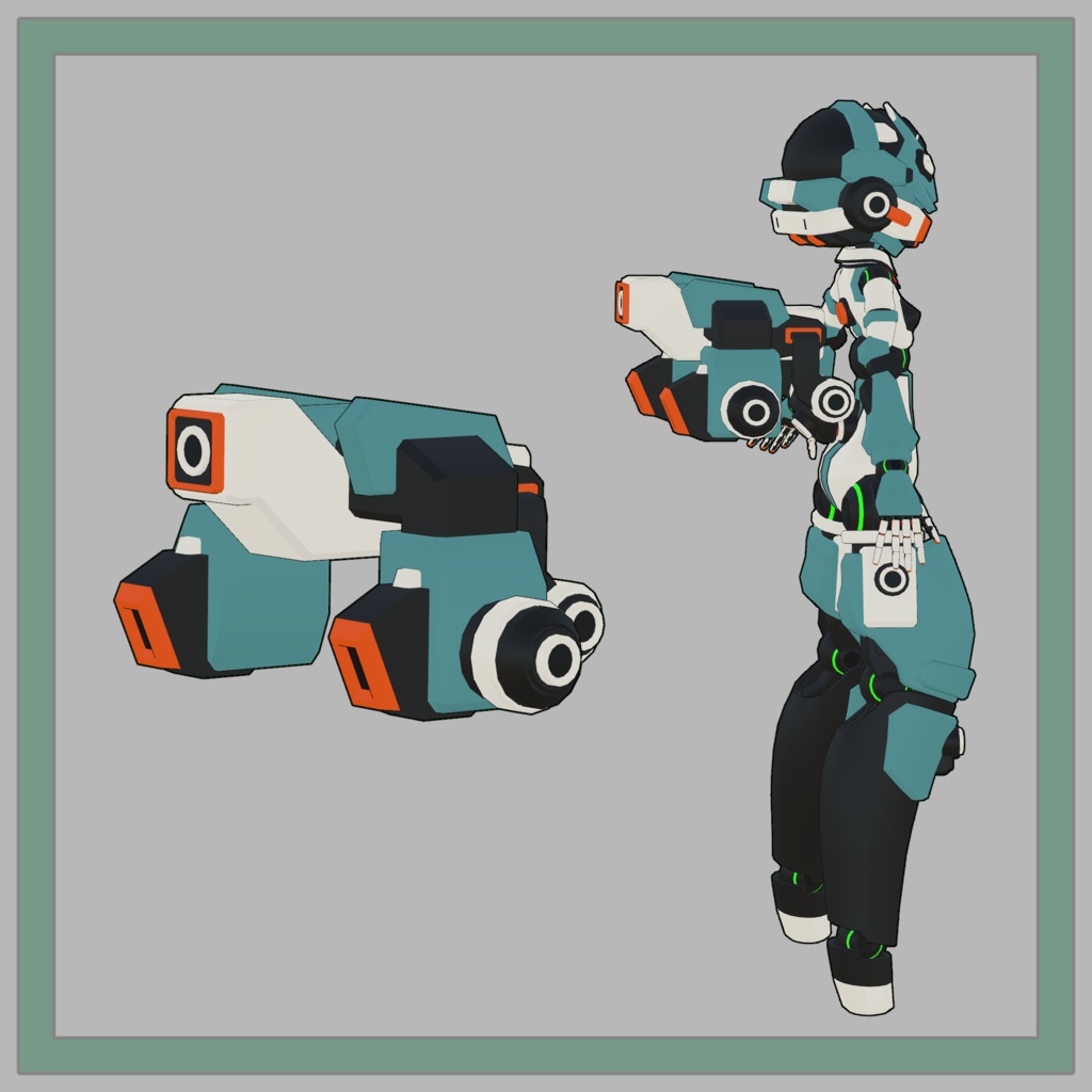 14式麗月ちゃん3Dモデル(VRChat向け)