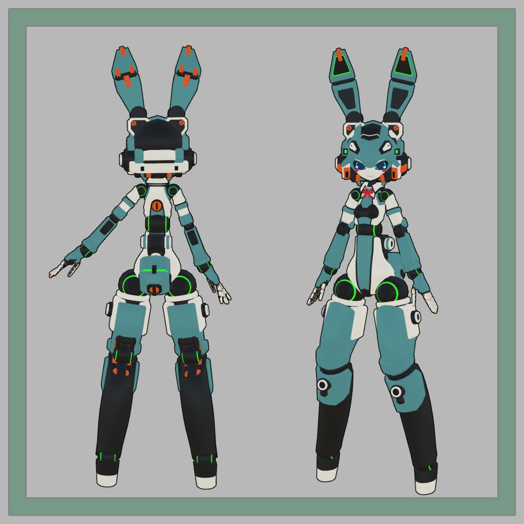 14式麗月ちゃん3Dモデル(VRChat向け)