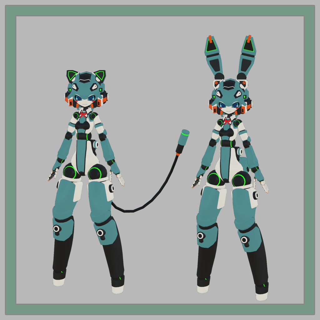 14式麗月ちゃん3Dモデル(VRChat向け)