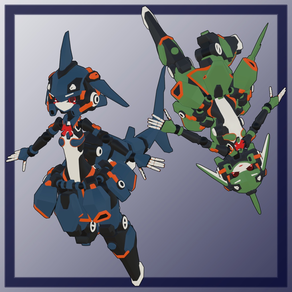 10式改 叢雨ちゃん 3Dモデル(VRChat向け)