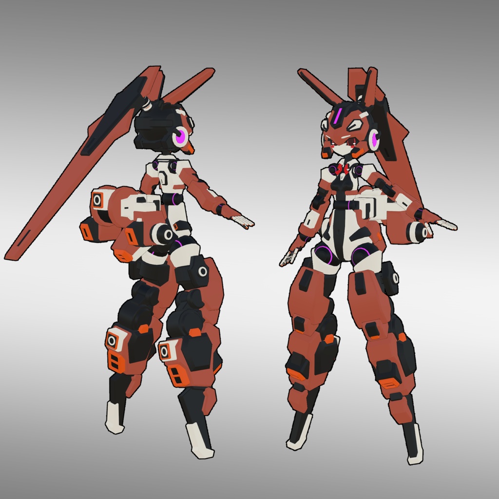 17式追風ちゃん3Dモデル(VRChat向け)