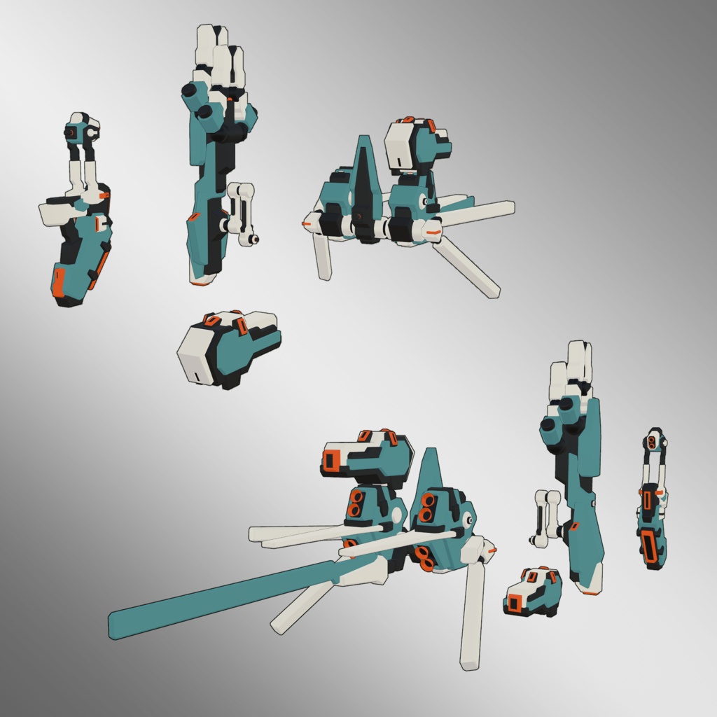 汎用外装システム1型3Dモデル(VRChat向け)