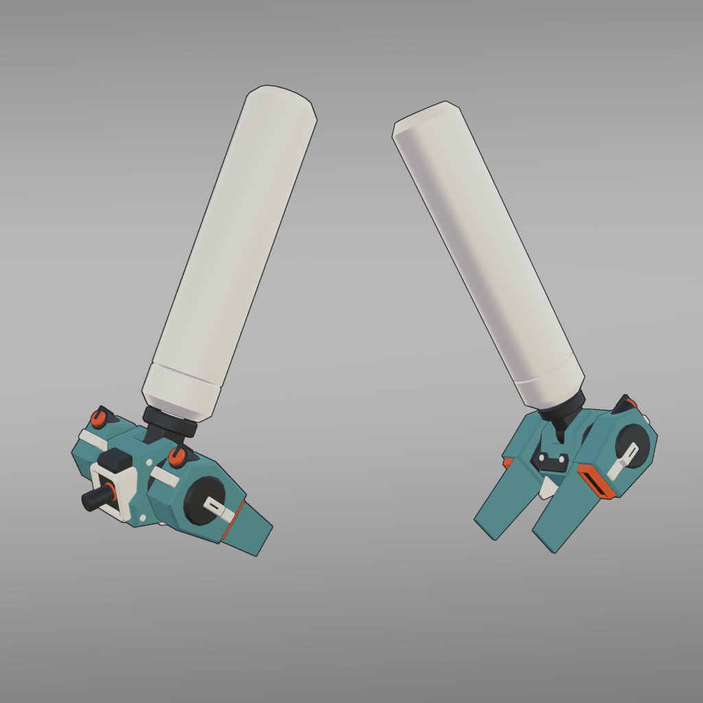 2式推進ユニット3Dモデル (VRChat向け)