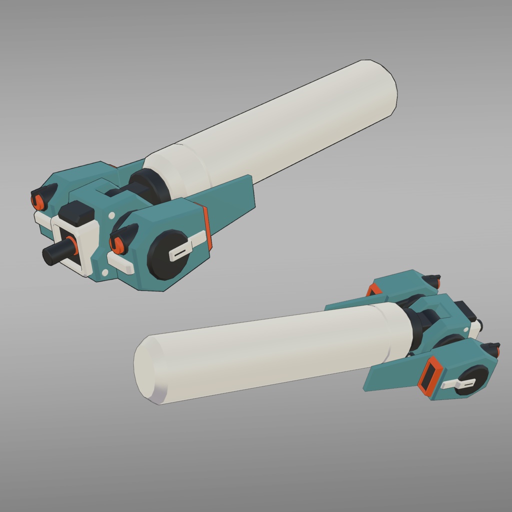 2式推進ユニット3Dモデル (VRChat向け)