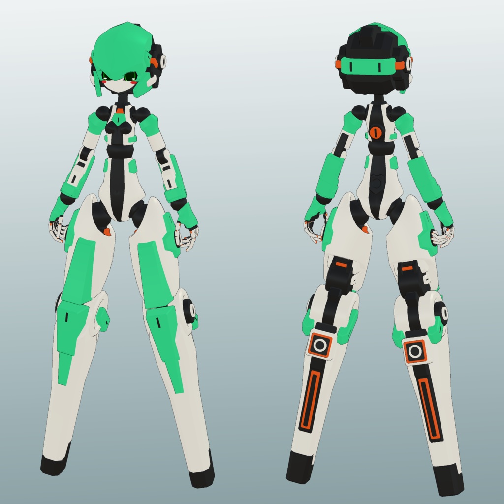 19式秋風ちゃん3Dモデル (VRChat向け)