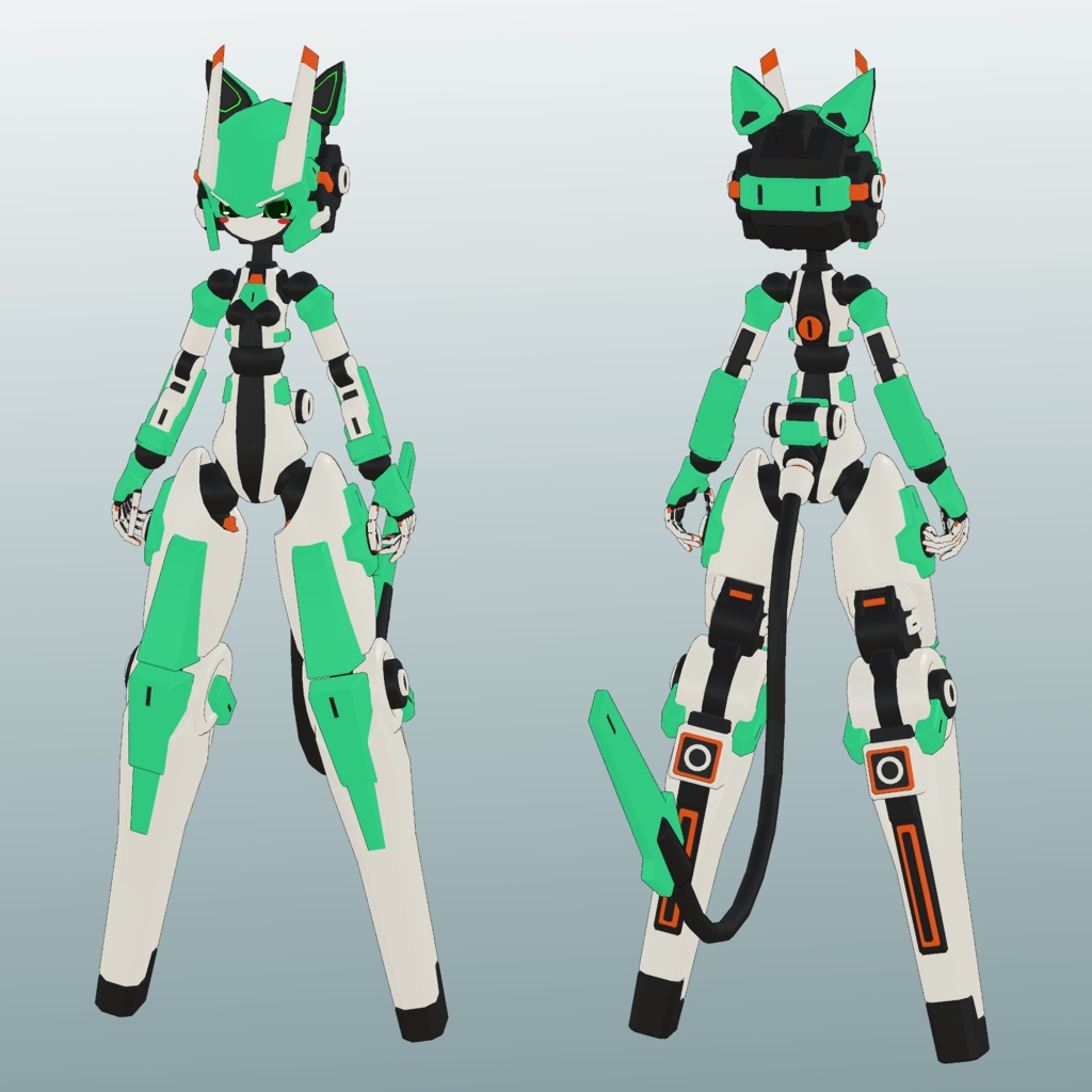 19式秋風ちゃん3Dモデル (VRChat向け)