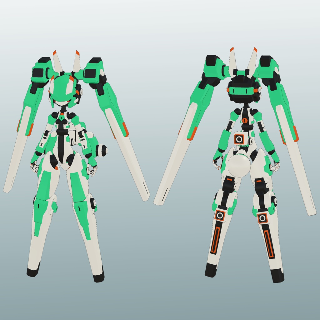 19式秋風ちゃん3Dモデル (VRChat向け)