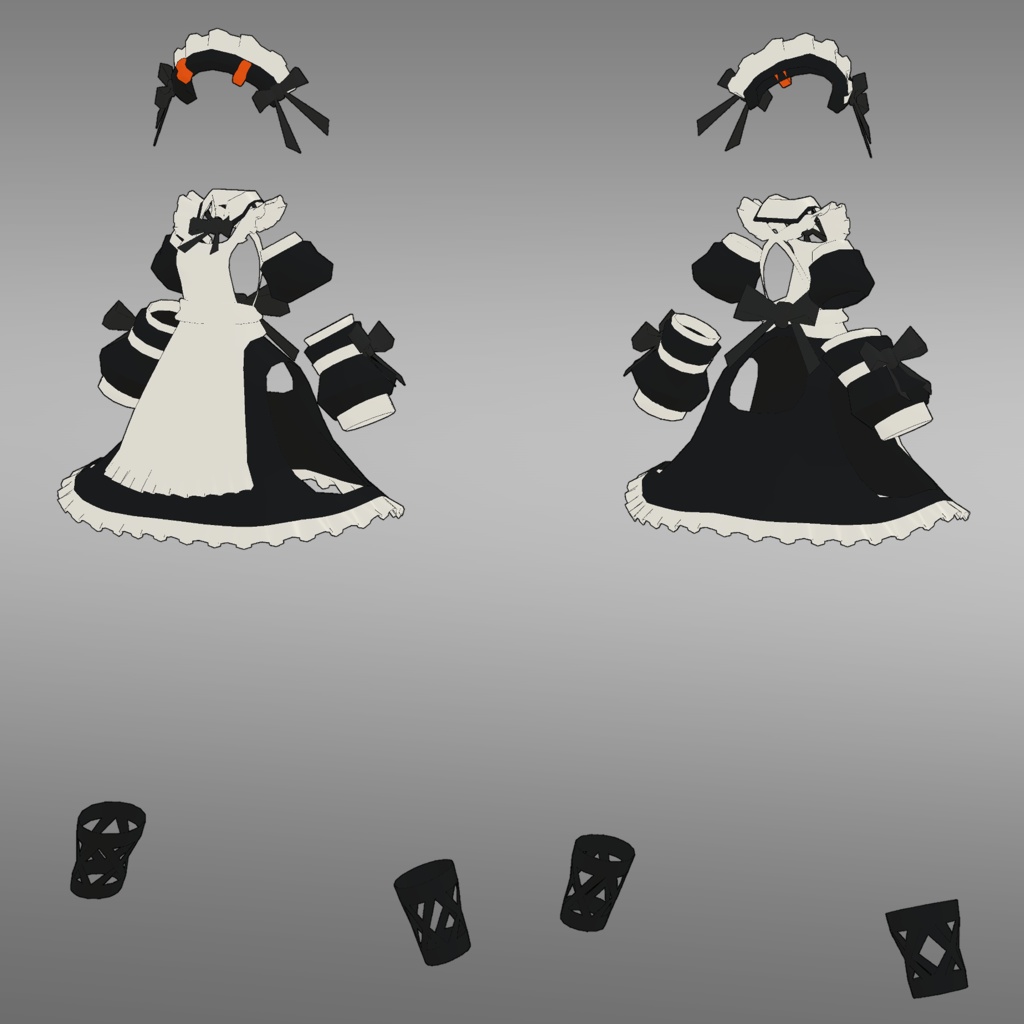 夕凪ちゃん専用メイド服 (VRChat向け)