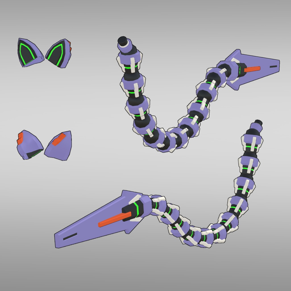 夕凪ちゃん向けネコパーツ (VRChat向け)