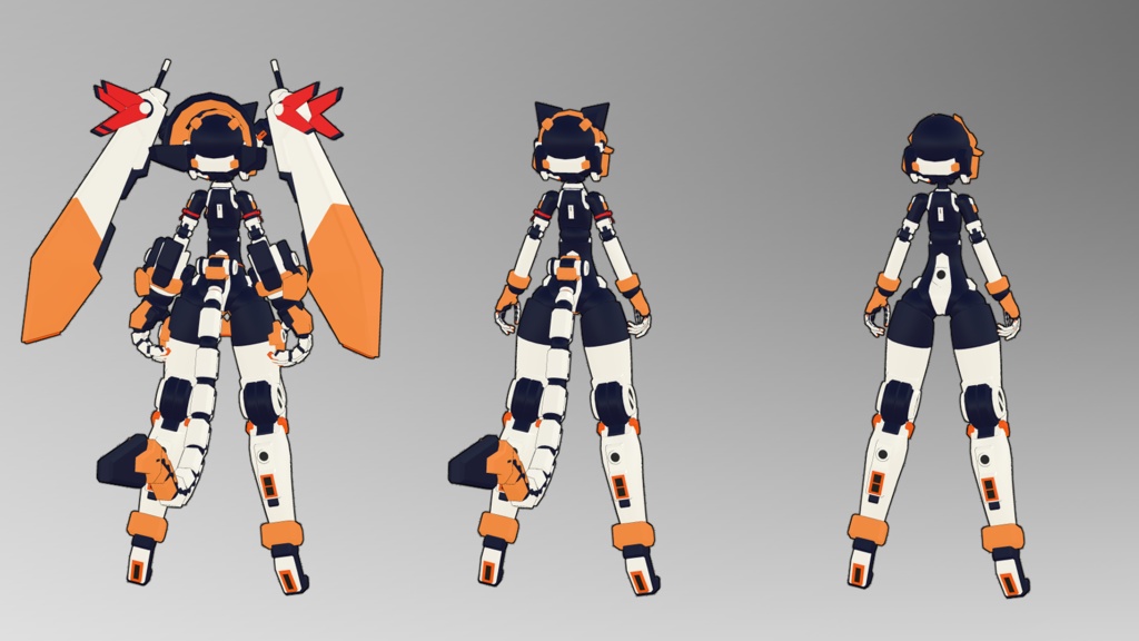 21式暁ちゃん3Dモデル (VRChat向け)