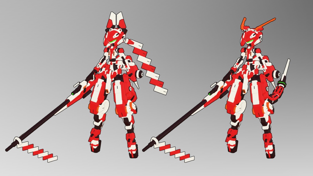 ビットガール3号ちゃん3Dモデル(VRChat向け)