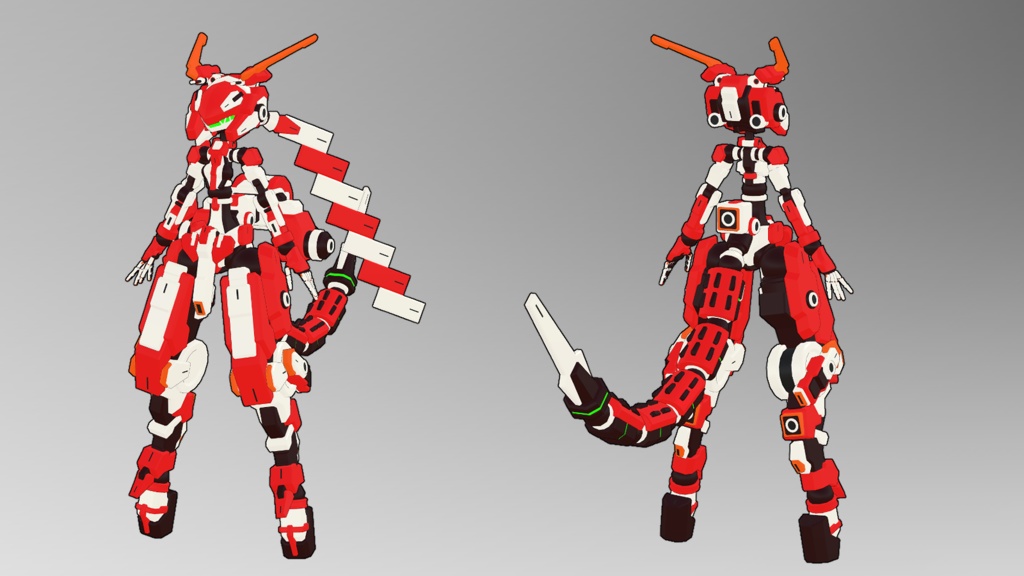 ビットガール3号ちゃん3Dモデル(VRChat向け)