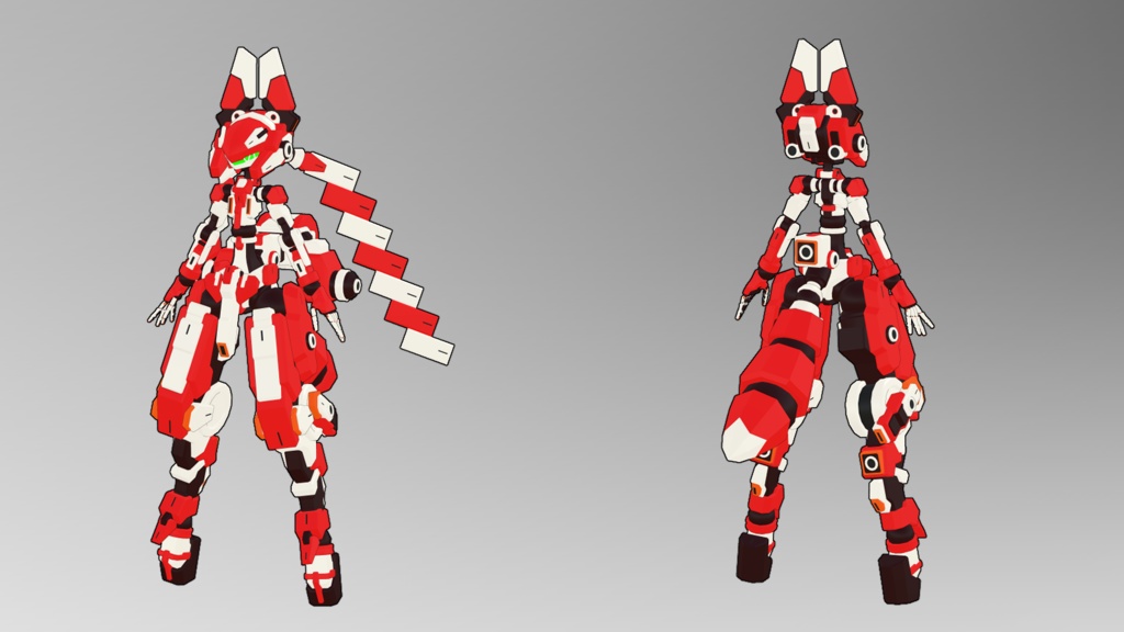 ビットガール3号ちゃん3Dモデル(VRChat向け)