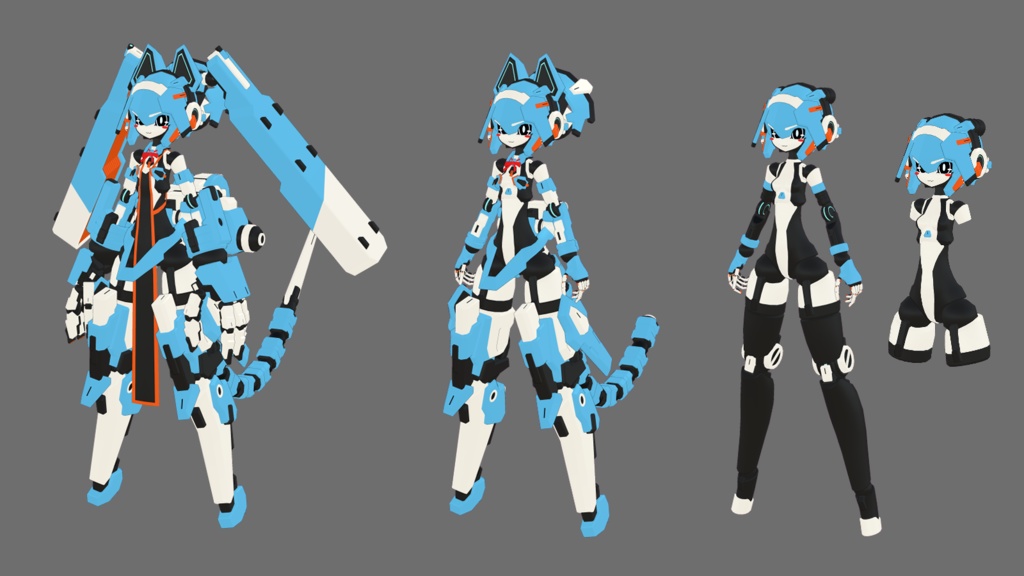 22式旭ちゃん3Dモデル (VRChat向け)