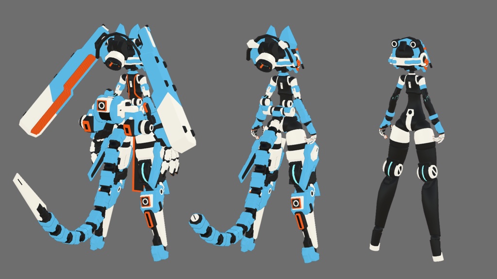 22式旭ちゃん3Dモデル (VRChat向け)