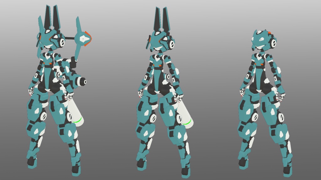 ビットガール4号ちゃん 3Dモデル (VRChat向け)