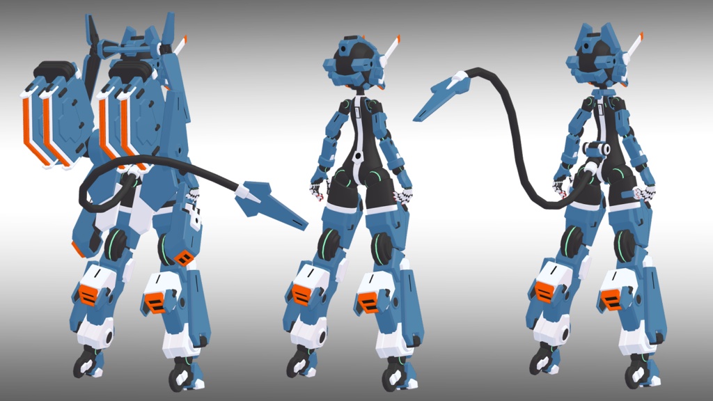 30式 沖波ちゃん 3Dモデル(VRChat向け)