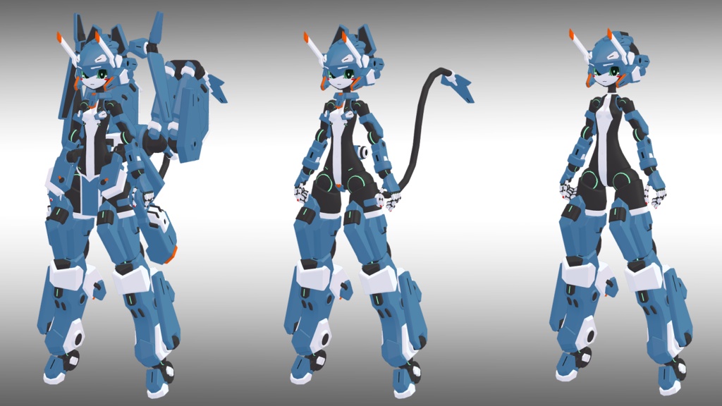 30式 沖波ちゃん 3Dモデル(VRChat向け)