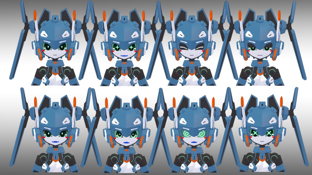 30式 沖波ちゃん 3Dモデル(VRChat向け)