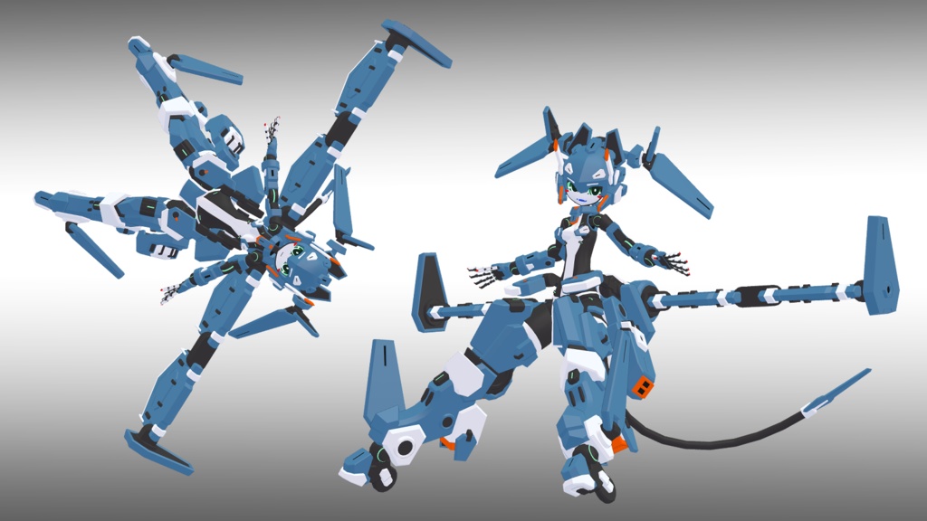 30式 沖波ちゃん 3Dモデル(VRChat向け)