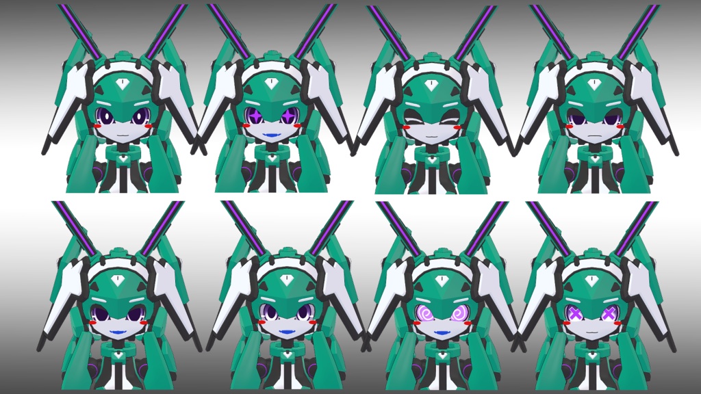 34式綾波ちゃん 3Dモデル (VRChat向け)