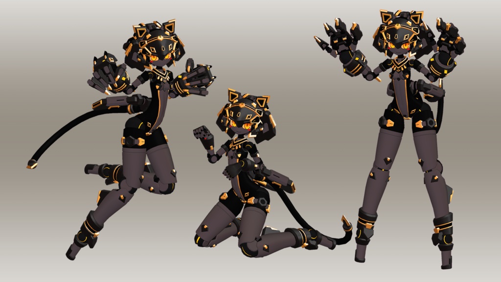 番外 埃風ちゃん 3Dモデル (VRChat向け)