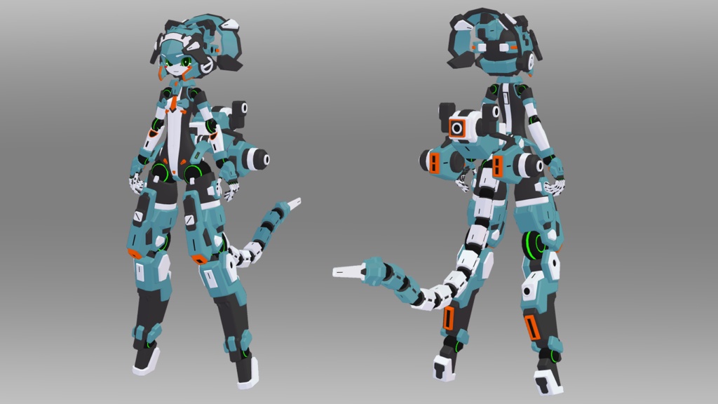 25式改 旗風ちゃん 3Dモデル(VRChat向け)