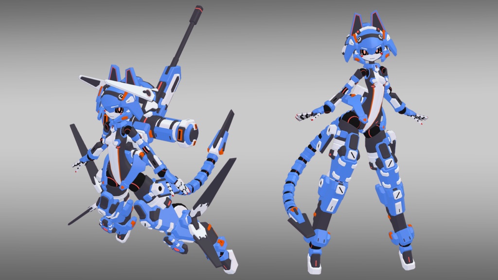 39式朝霧ちゃん + 専用装備3種セット (VRChat向け)