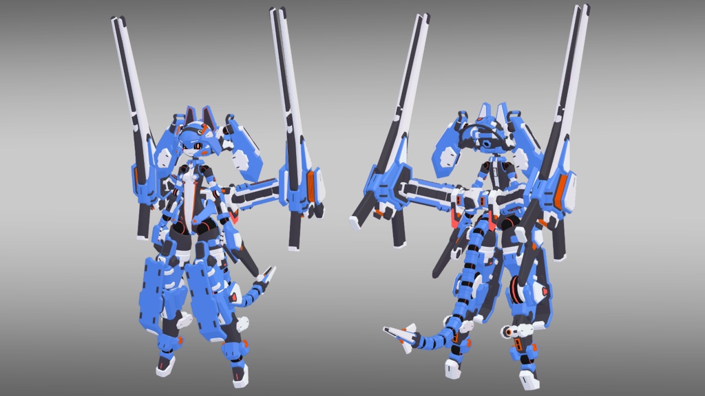 39式朝霧ちゃん + 専用装備3種セット (VRChat向け)