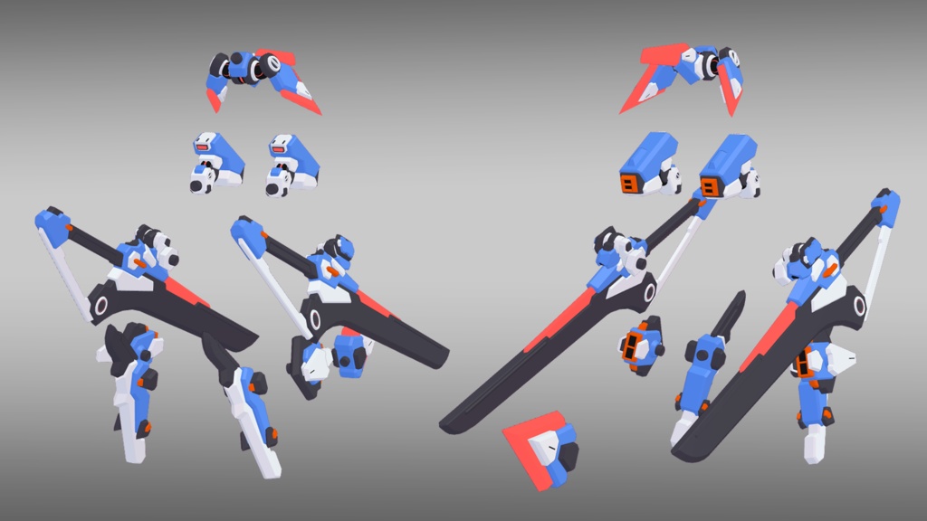 39式朝霧ちゃん + 専用装備3種セット (VRChat向け)