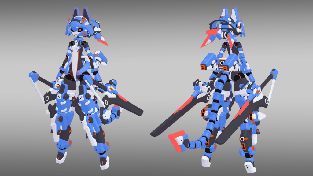 39式朝霧ちゃん + 専用装備3種セット (VRChat向け)