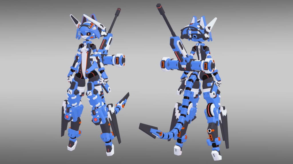 39式朝霧ちゃん + 専用装備3種セット (VRChat向け)