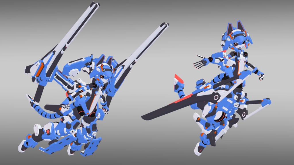 39式朝霧ちゃん + 専用装備3種セット (VRChat向け)