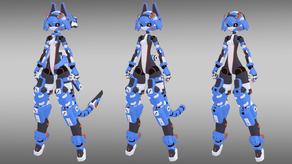 39式朝霧ちゃん + 専用装備3種セット (VRChat向け)