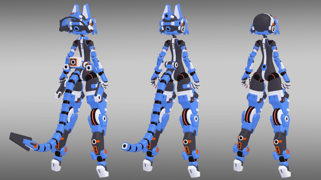 39式朝霧ちゃん + 専用装備3種セット (VRChat向け)