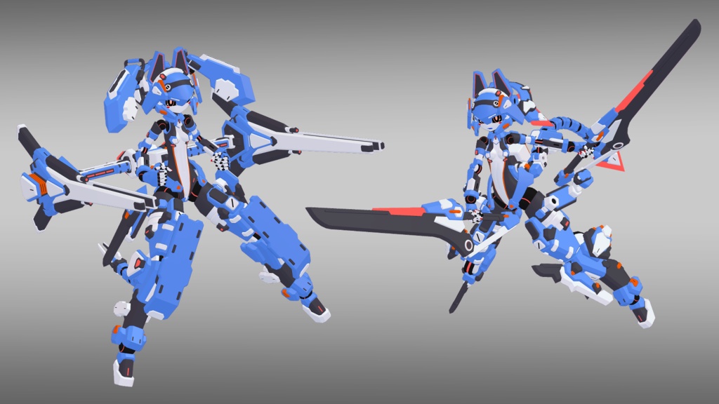 39式朝霧ちゃん + 専用装備3種セット (VRChat向け)