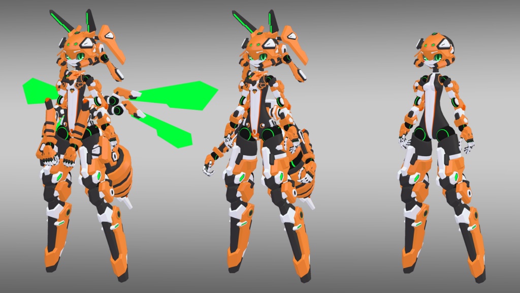 40式狭霧ちゃん (VRChat向け3Dモデル)