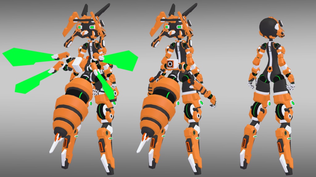 40式狭霧ちゃん (VRChat向け3Dモデル)