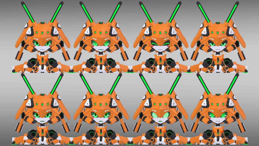 40式狭霧ちゃん (VRChat向け3Dモデル)