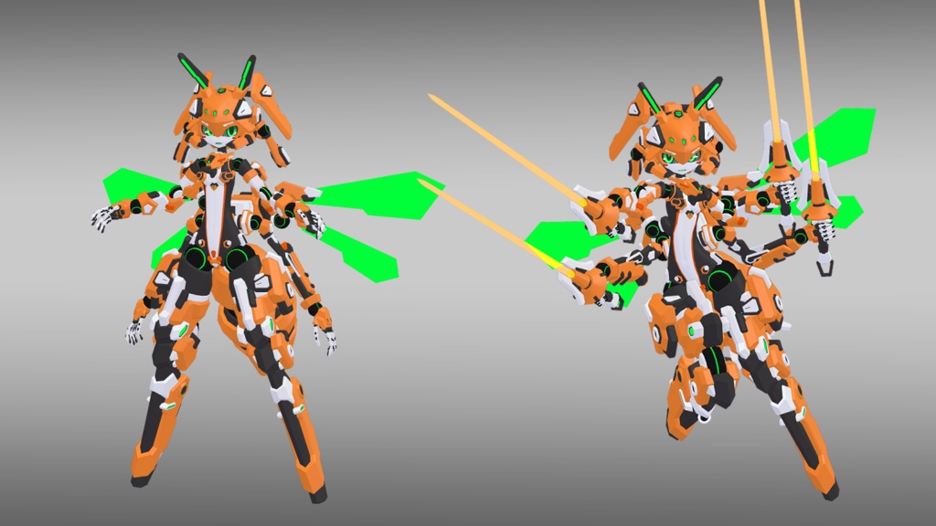 40式狭霧ちゃん (VRChat向け3Dモデル)